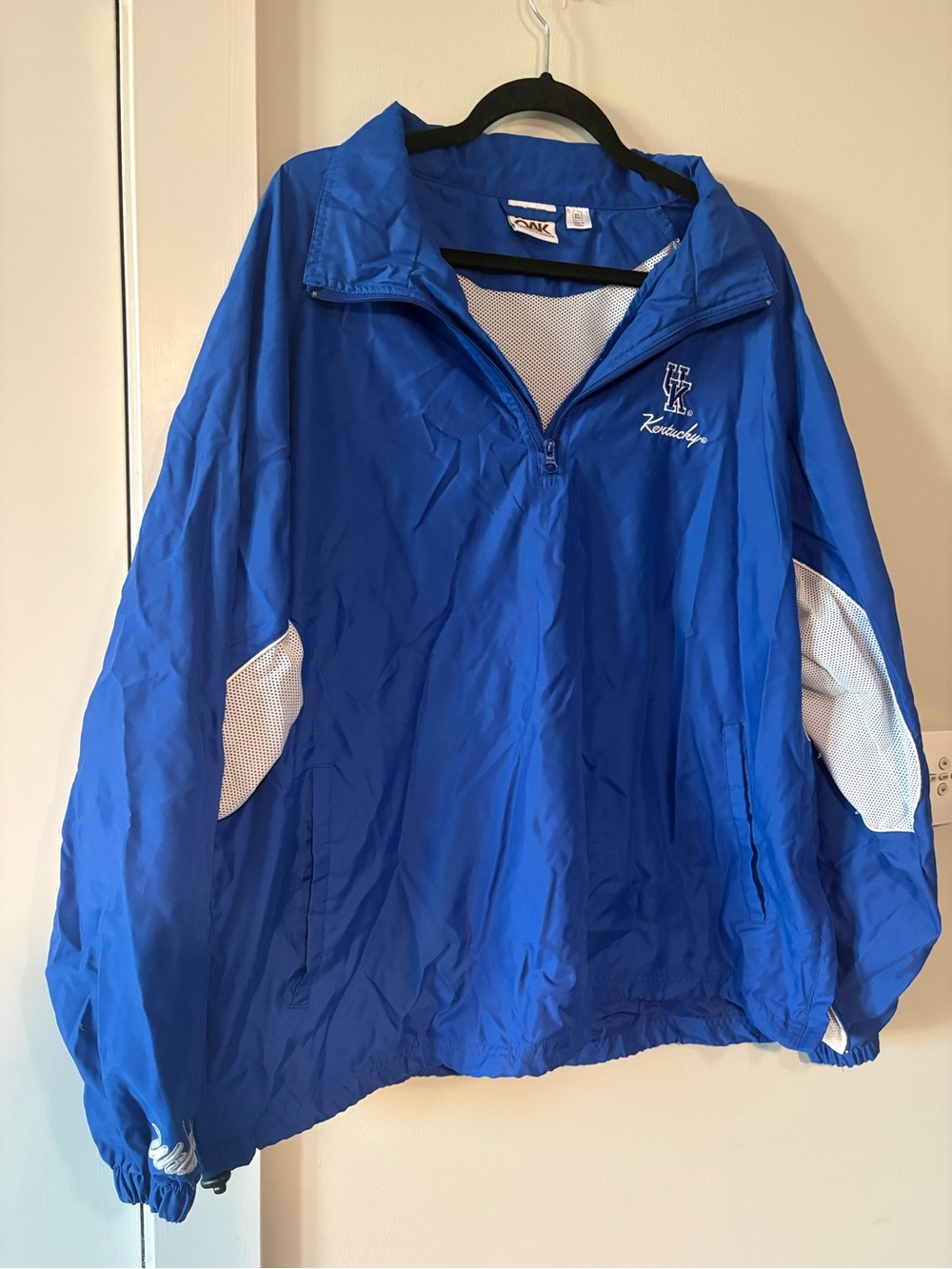 University of Kentucky Blue Windbreaker Pullover Jacket